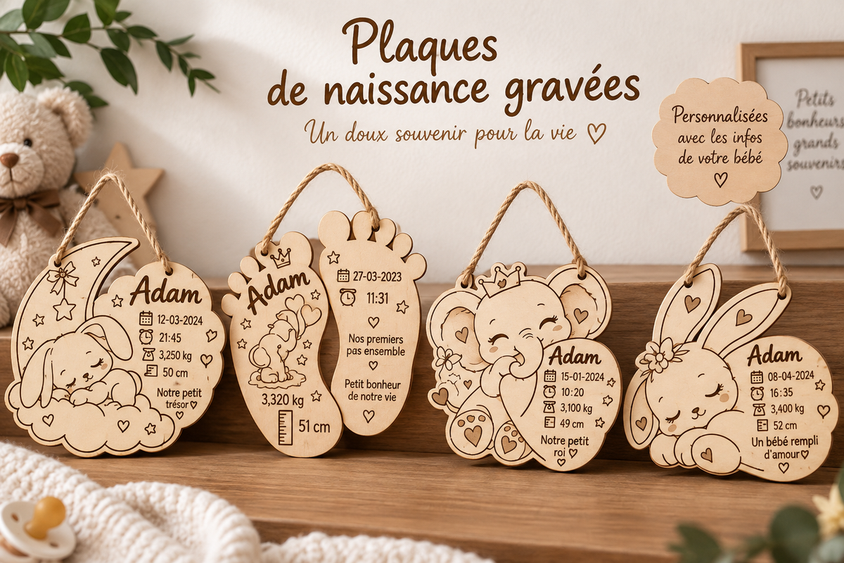 Cadres blancs gravés