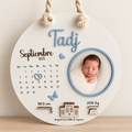 Cadre photo de naissance – Douceur Bleu Ciel