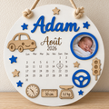 Cadre naissance rond – Petite voiture