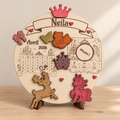 Cadre photo de naissance – Princesse & Licorne