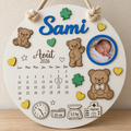 Cadre photo de naissance – Ours Porte-Bonheur