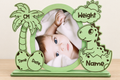 Cadre photo naissance sur pied – Bébé dinosaure (15cm*7cm)