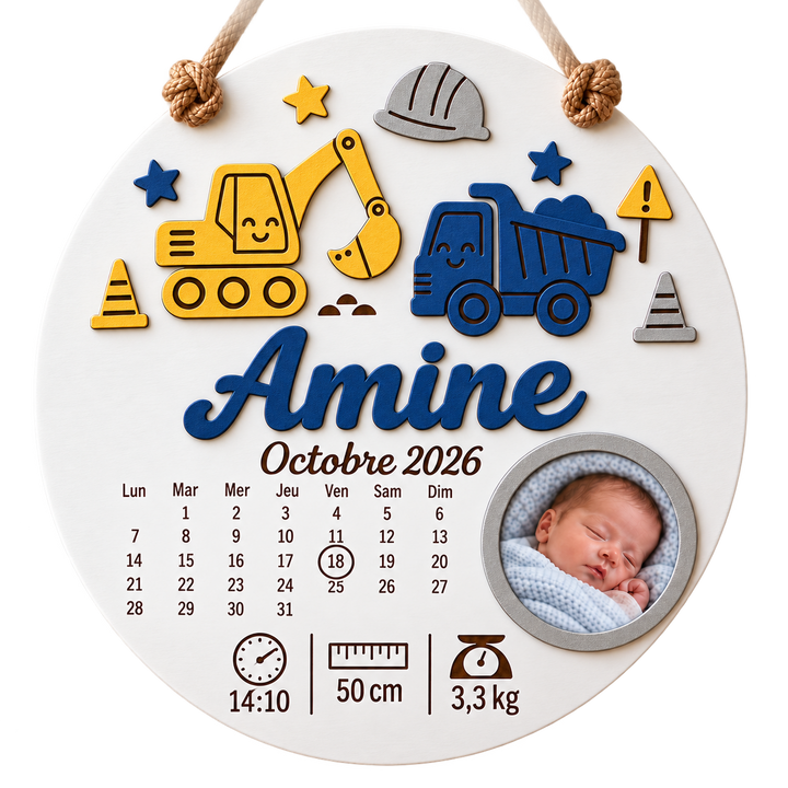 Cadre naissance rond – Engins de chantier
