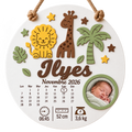 Cadre naissance rond – Safari