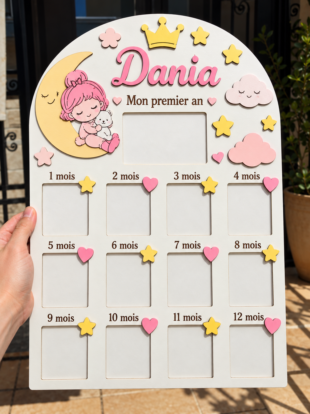 Cadre photo première année – Princesse Dania